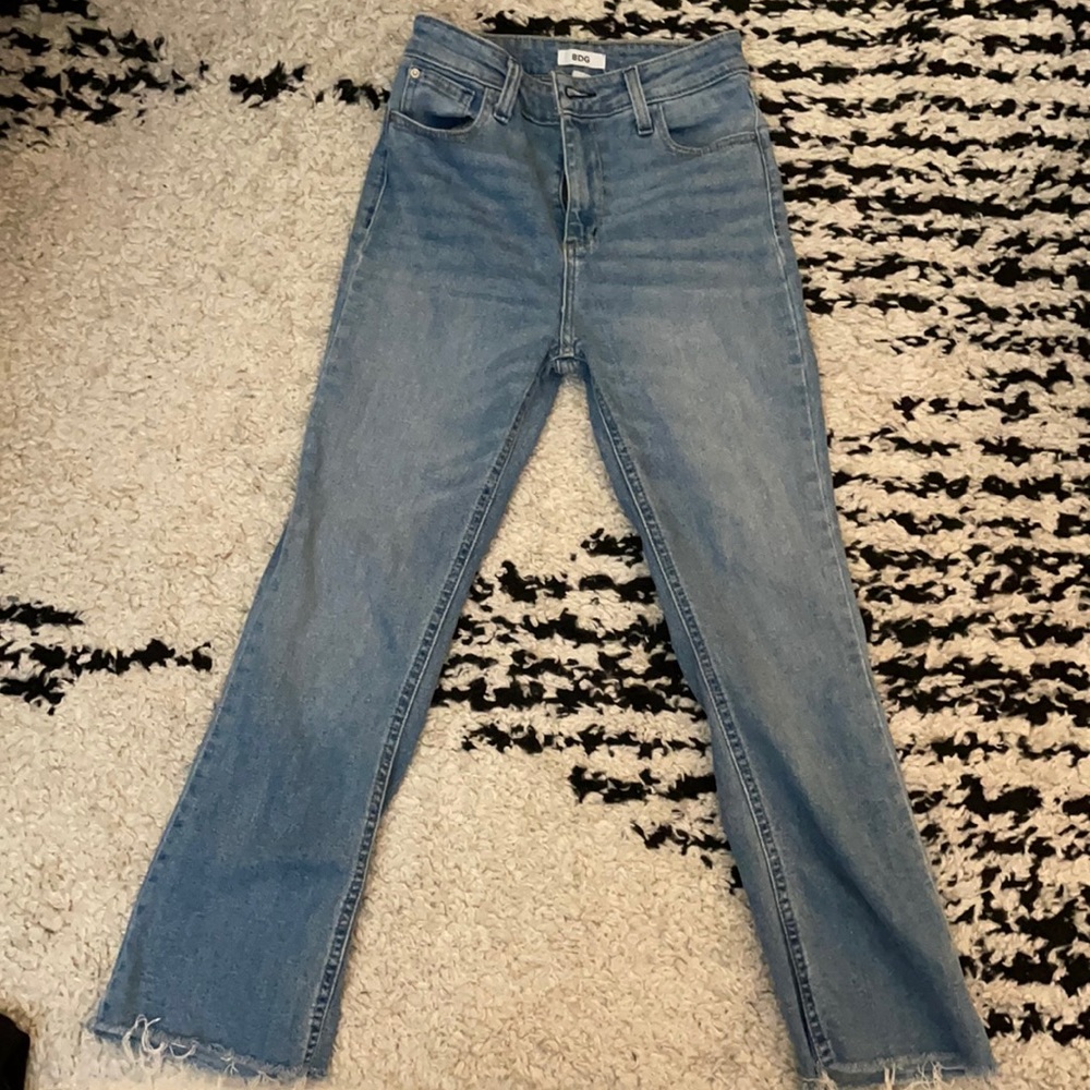 BDG cropped kick flare jeans
